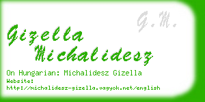 gizella michalidesz business card